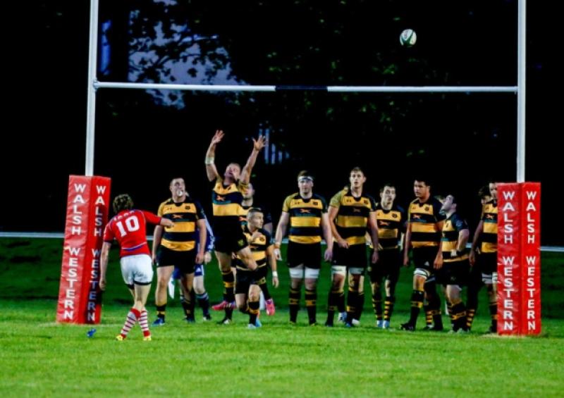 Robbie Burke, UL-Bohemian's kicks a conversion during their 27-14 loss to Young Munster in the Limerick Charity Cup semi-final. Munster's will play Garryowen or Old Crescent in the final