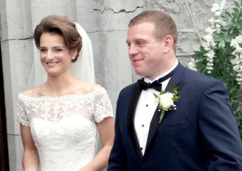 A look of love: Sean Cronin and new bride Claire Mulcahy outside Castleconnell Church     Picture: Dave Gaynor