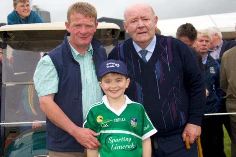 Three generations of the Hannan Family - Paul, with son Billy and father Jimmy Hannan at the IHFA National Open Day on the Hannan Family Farm, Lisnalty in Crecora, Limerick recently