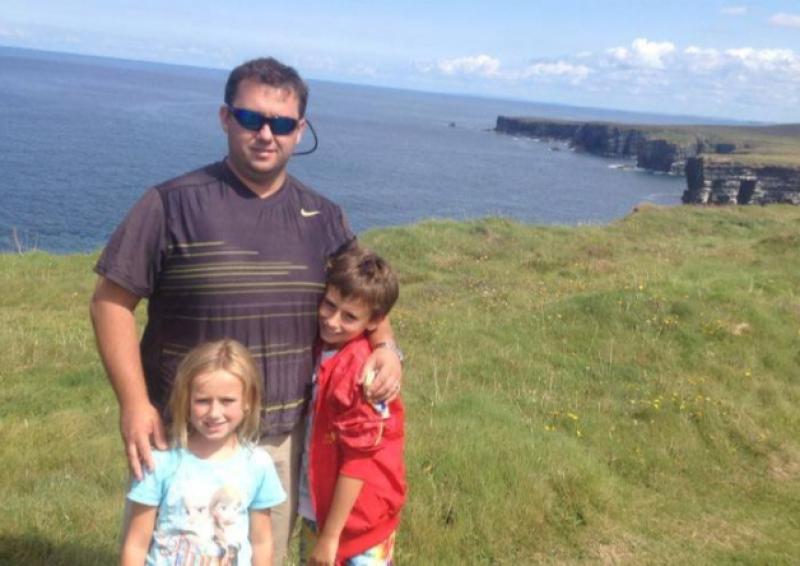 The late Jason Corbett and his children Jack and Sarah, who were last night placed into the care of their aunt Tracey Lynch