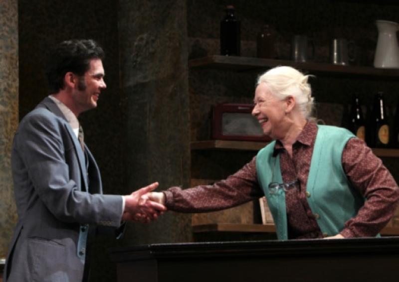 Marie Mullen as Missus and Marty Rea as Michael in DruidMurphy: Conversations on a Homecoming