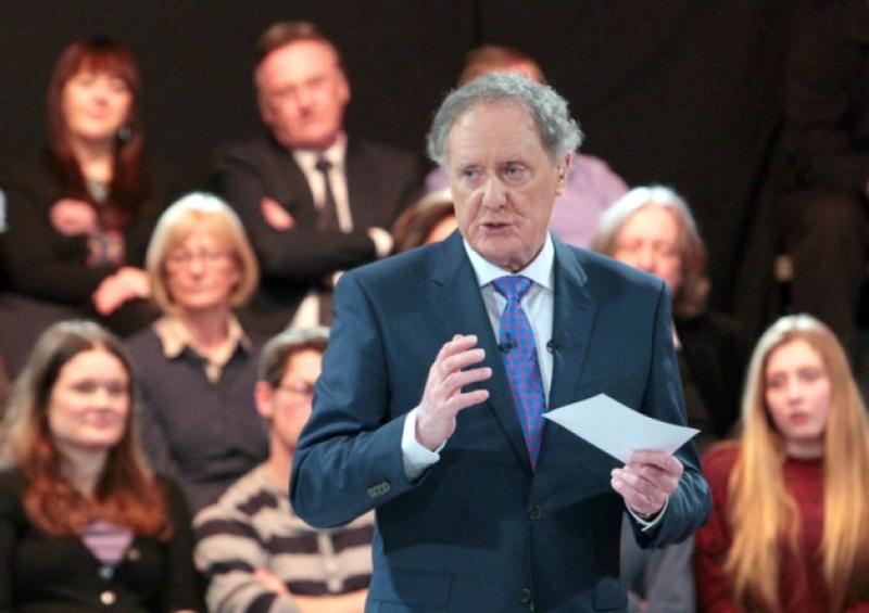 Vincent Browne on the set of a People's Debate Limerick County will be the chosen constituency next week. The programme will be taped in the Rathkeale House Hotel on Monday night and broadcast on Wednesday , April 29.