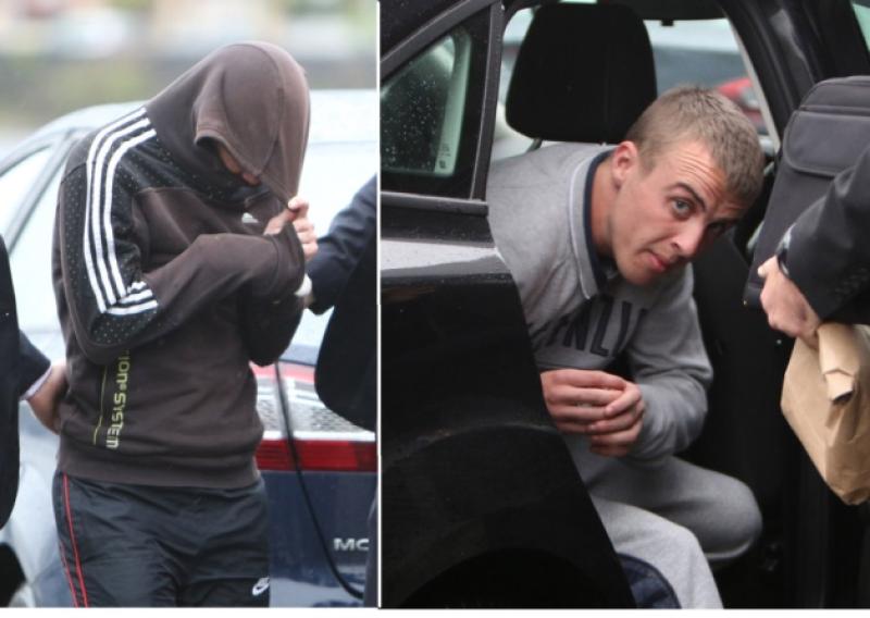 Gerard Hogan (left) and Dylan Hayes: charged with the murder of Shane Murphy this Tuesday
