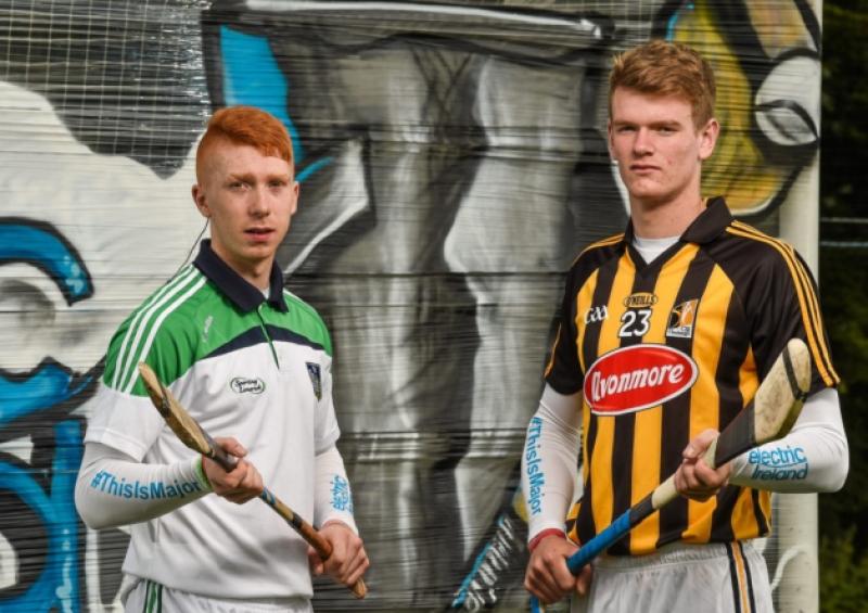 All Ireland Minor Hurling finalist captains, Cian Lynch, Limerick, left, and Darragh Joyce, Kilkenny