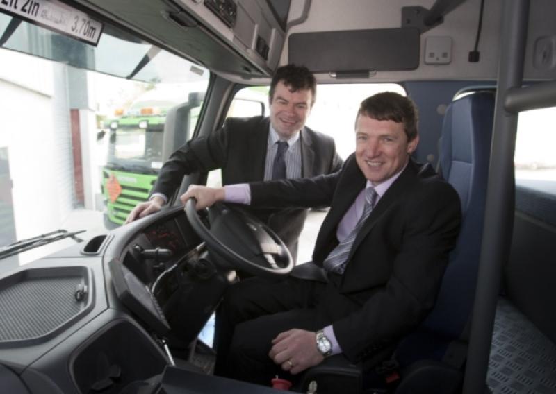 Driving growth: Jimmy Martin, AMCS Group, with Austin Ryan. Picture Liam Burke/Press 22