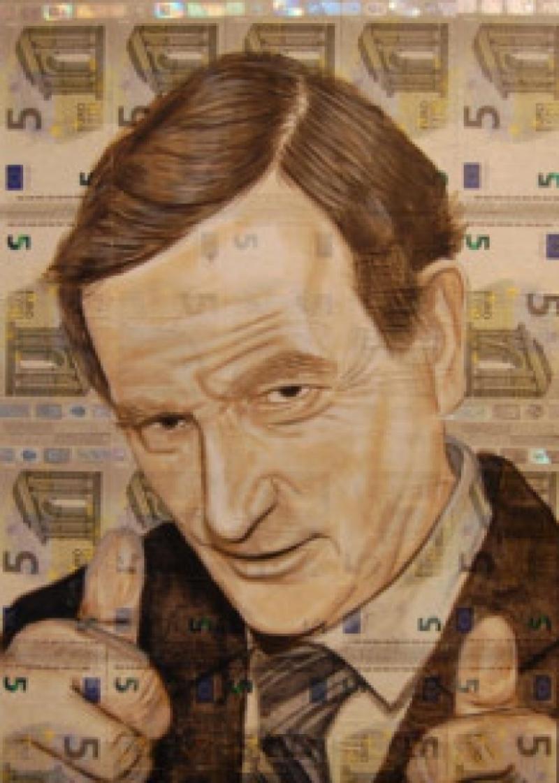 The untitled painting by Ger Kenny, originally from the city