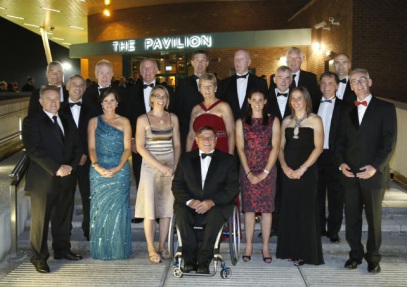 UL president Prof Don Barry; vice-president academic and registrar Prof Paul McCutcheon and UL director of sport and recreation Dave Mahedy with some of the inaugural inductees into the Sports Hall of Fame