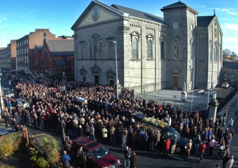 A city united: scenes at Shane Geoghegan's funeral in November 2008