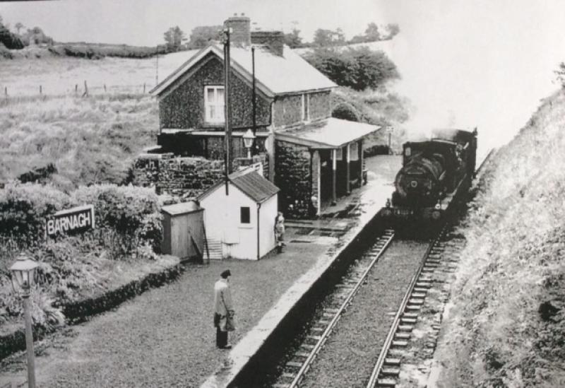 The marvellous picture on the left was taken at the old Barnagh station, near Templeglantine, in the 1930s, as a steam train pulls in. On the right is the last weed-spraying train to pass through, in 1977, before the closure of the line. The 25-mile line is now a superb amenity in West Limerick, under the auspices of the volunteer-led Great Southern Trail, but vice-chair Denis McAuliffe believes Limerick council should now carry on the GSTs good work