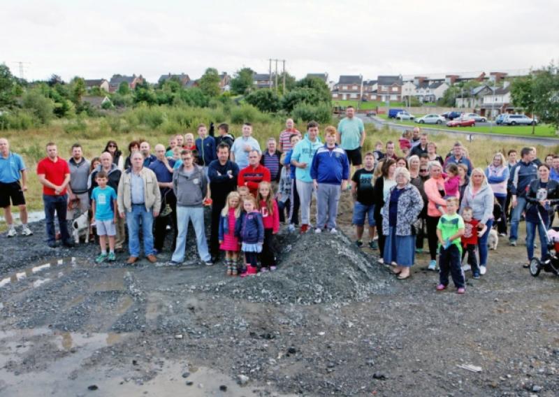 Rhebogue residents gathered at the site of a proposed 21-unit housing scheme in Drominbeg. An action group has been formed made up of the four residents associations in the area