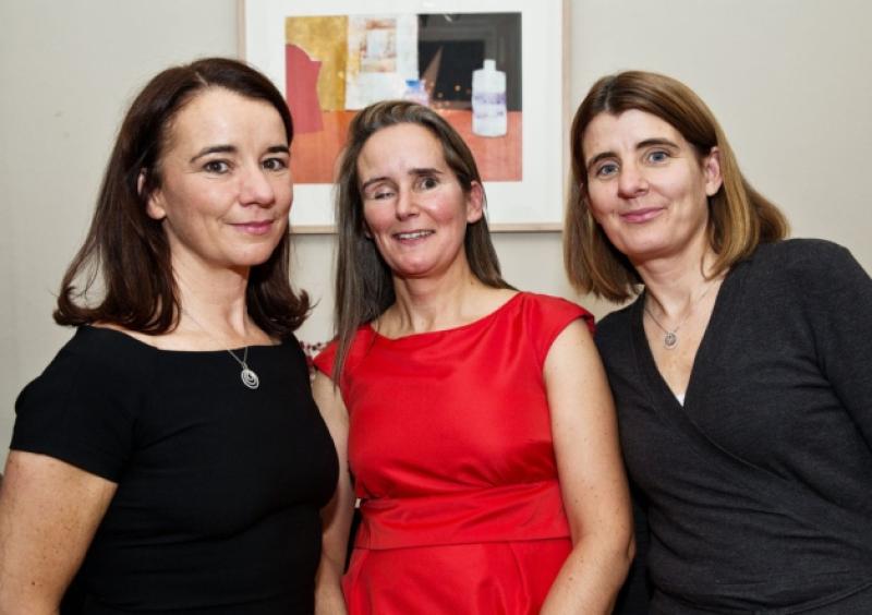 Author Grainne Ryan Schaeken, centre, with her sisters Suzanne Ryan and Roisin Schwer at the launch of Danny Cool