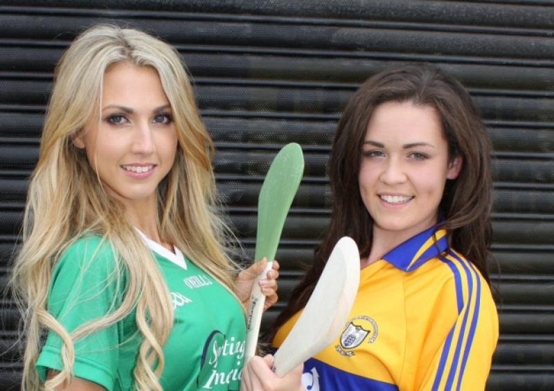 Game on! Miss Limerick Rachael Birdthistle, Lisnagry and Miss Clare Lauren Guilfoyle, from Feakle, had a friendly encounter in the city this week. Picture: Michael Cowhey