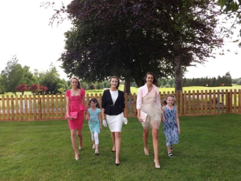 Young Isabelle O'Kelly and Madison Crosse with models from the Holman-Lee agency