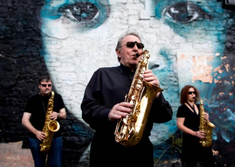 Ed Hansom, Bryan Meehan and Stevie Griffin of Limerick Jazz Society launch the upcoming jazz festival, which will take place over three busy days in September and boasts Van Morrison and David Sanborn among its programme. Picture: Sean Curtin