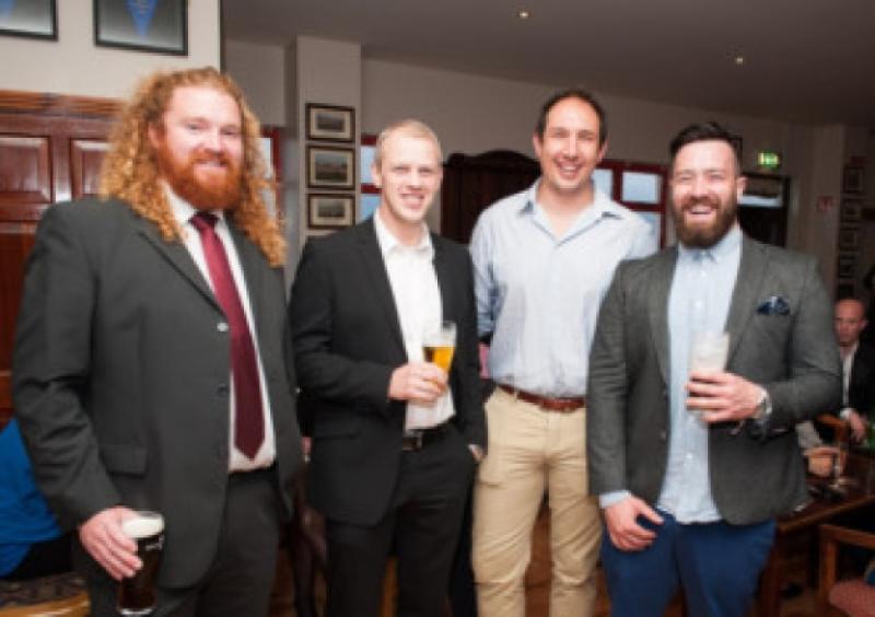 Pictured at their awards night were Padraig Mahon, Colm Dowling, Cathal Bannon and Alex Michaelobich. Photo Denis Byrne.
