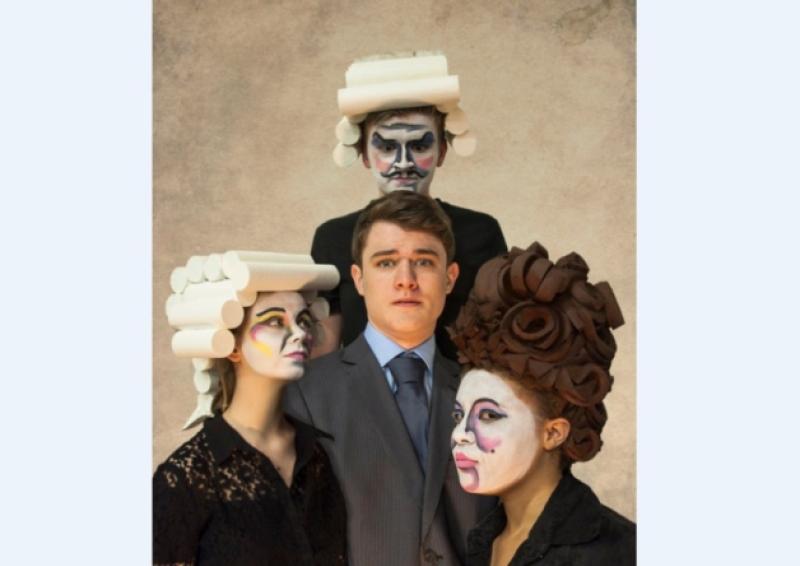 Muireann Hogan, Liam Hillen, Aiden Kelly, Jenny Akagha prepare for Limerick Youth Theatre's production of The Trial