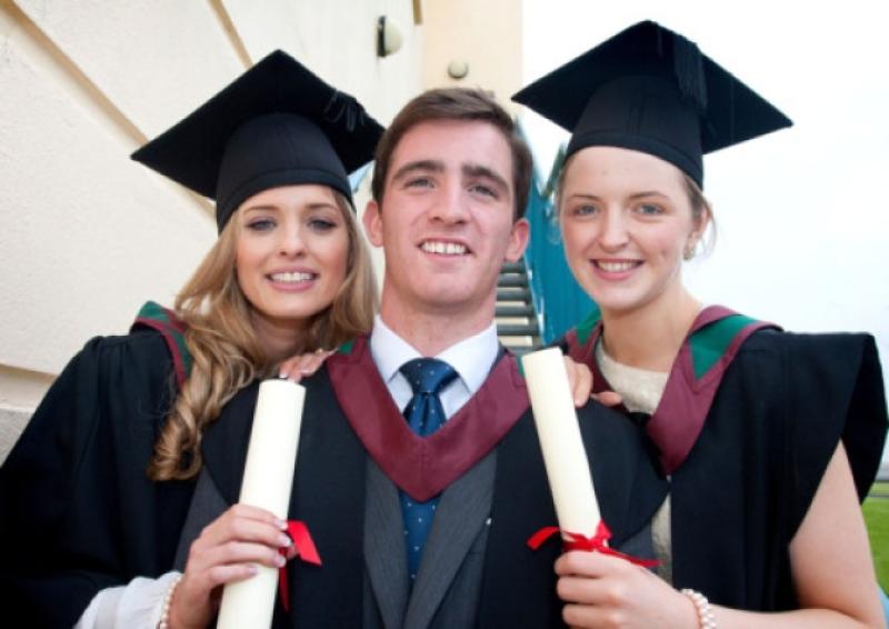 Roisin Butler, Kildimo; Shane Ryan, North Circular Road and Julianne ODea, Bruff pictured on graduating from Shannon College of Hotel Management. Picture: Arthur Ellis