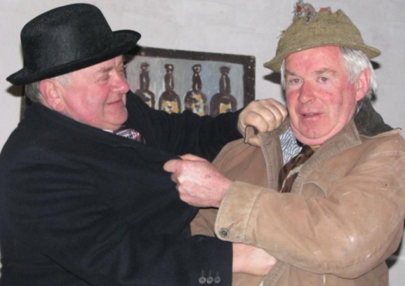 JJ Houlihan and Danger Mullally played by John ODea and Tim OMahony in John Bs Many Young Men of Twenty