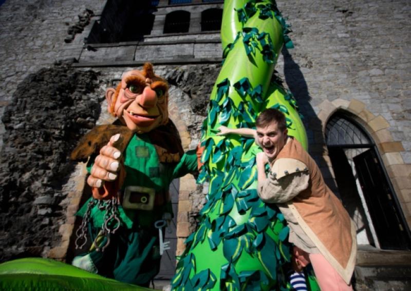 George McMahon, who plays Jack in the UCH panto Jack and the Beanstalk,and below, Leanne Moore with Richard Lynch and Myles Breen. Pictures: Fusionshooters