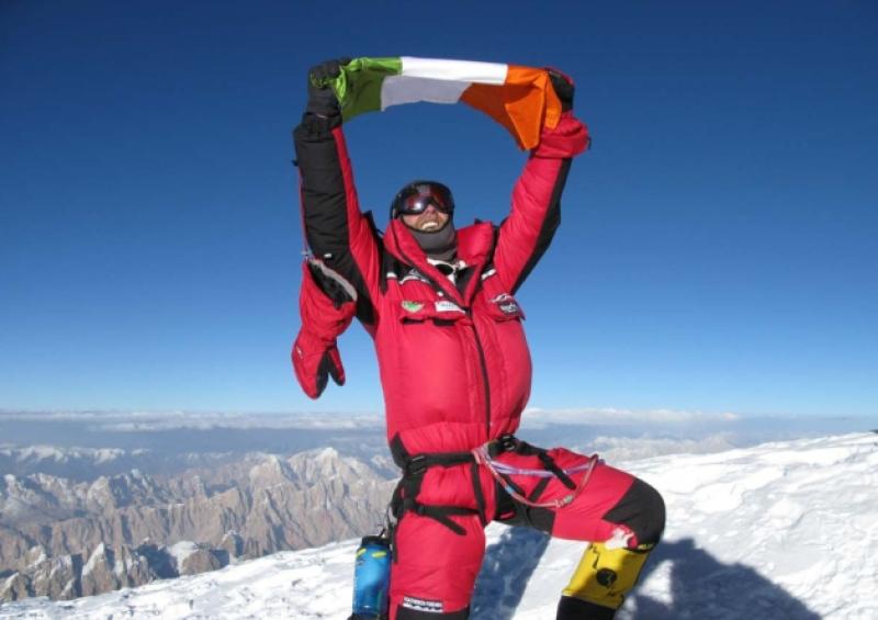 Memorial: Kilcornan's Ger McDonnell summits K2 in 2008 before later being tragically killed on his descent, which is captured in documentary The Summit