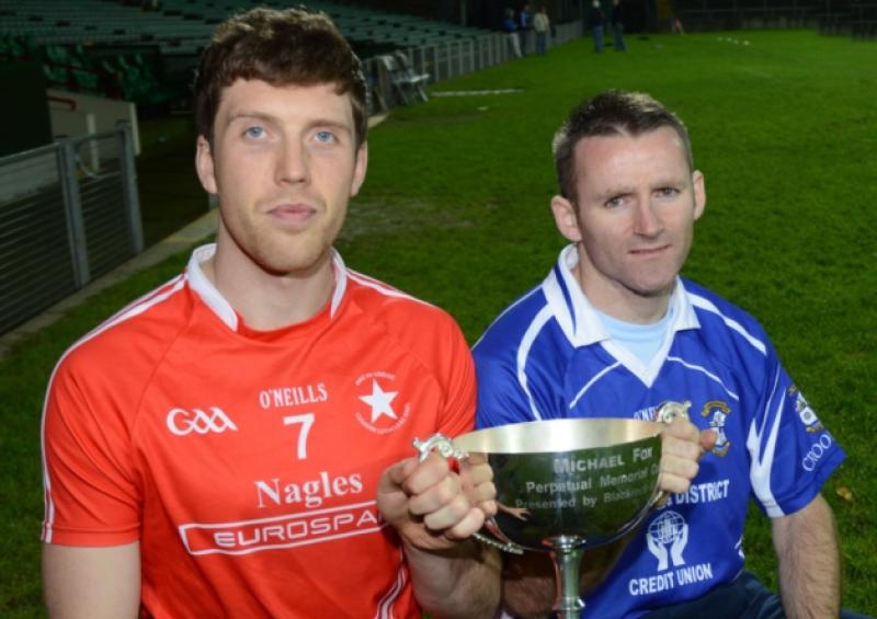 Captains call: Bruff's Bobby O'Brien and Croom's Mickey Cahill