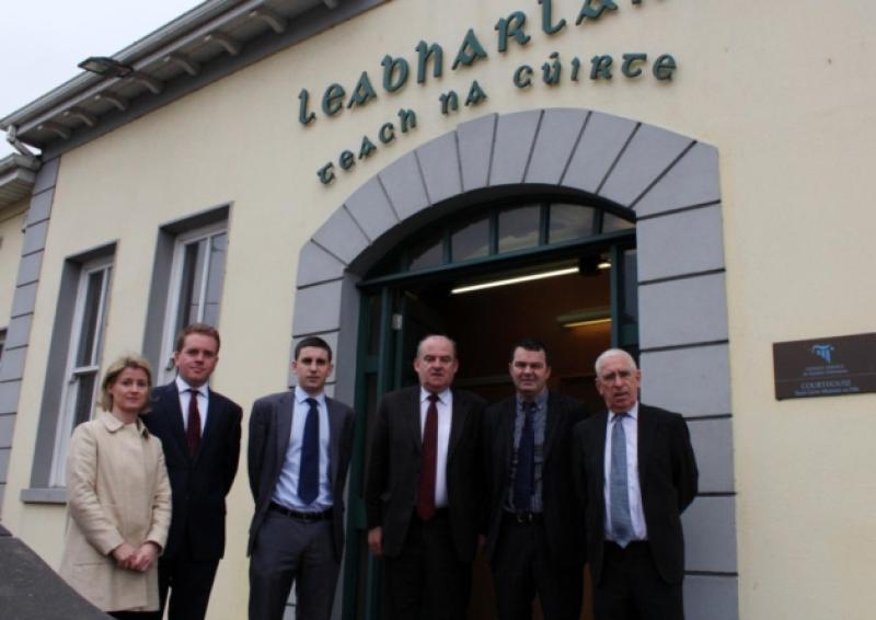 Last day in court: Solicitors Orla Dennison, Rossa McMahon, Steve Daly, Charlie O'Connor, Michael ODonnell and Stephen Daly, who were solicitors working on final day at Abbeyfeale court. Picture: Michael Cowhey
