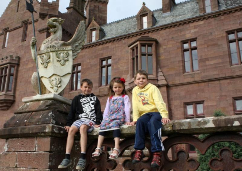 Michael, Shane and  Ciara Cormack at Castle Oliver [Picture: Michael Cowhey]