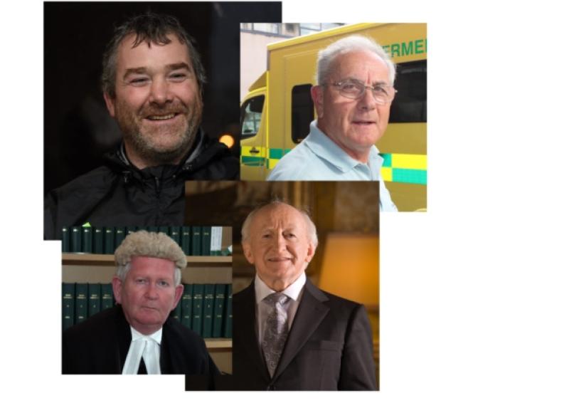 You can quote me on that - Anthony Foley, Ivan Morris, Mr Justice Carroll Moran and President Michael D Higgins