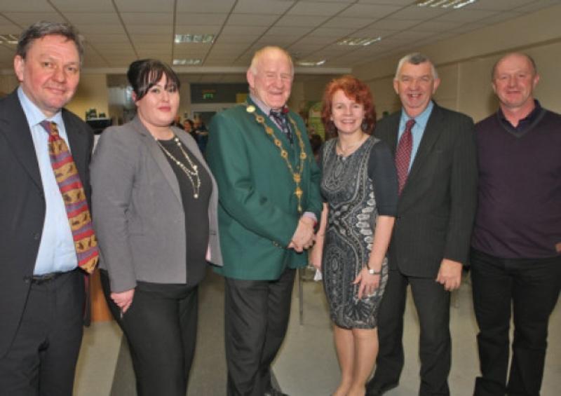 John Buttery, Care and Repair chairman, Claire Gallery, Paul Partnership, Mayor Gerry McLoughlin, Ursula Mullane CRM, Eamon Ryan, Limerick City Enterprise Board and John Lyons, operations manager, CRM