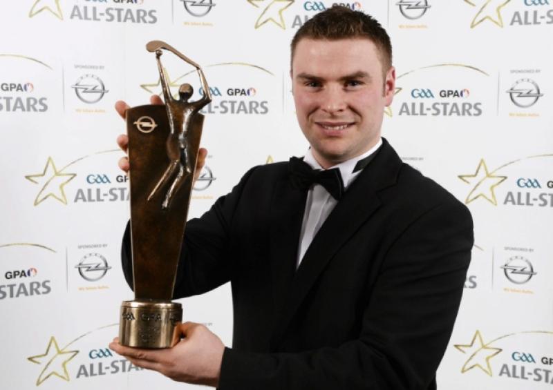 Limerick hurler Richie McCarthy with his 2013 GAA GPA All-Star award