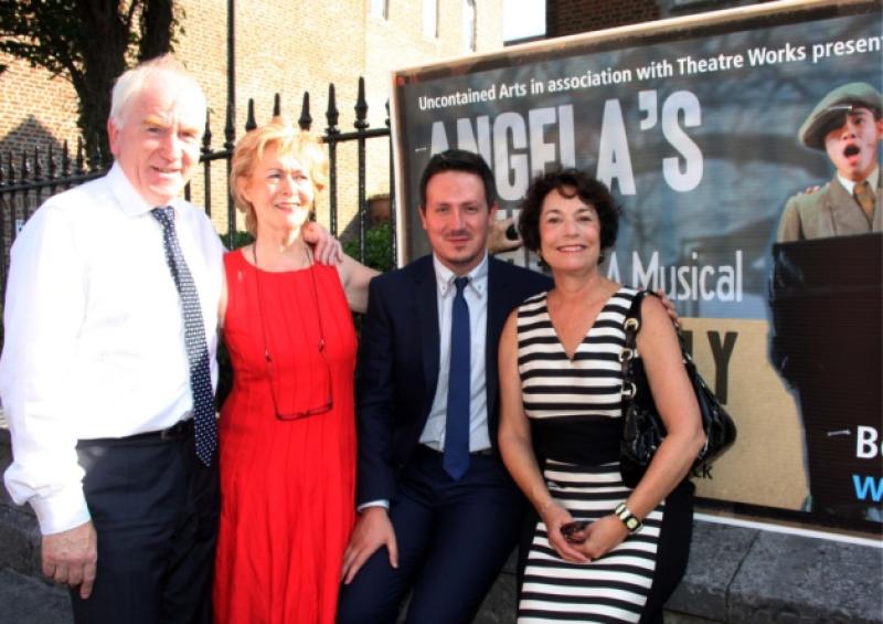 Minister Jimmy Deenihan, museum owner Una Heaton, the musical composer Adam Howell and Ellen Frey McCourt, Frank's widow at the launch of the musical