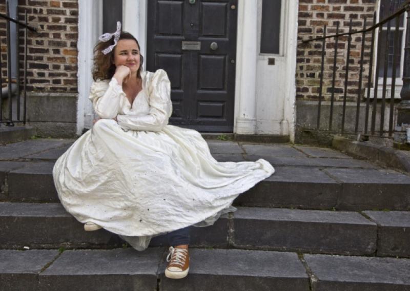Theatre practitioner Ann Blake poses for her work in progress piece Overnight Minority Report, part of the  Hatch LK  theatre artist development scheme. Picture: Ken Coleman