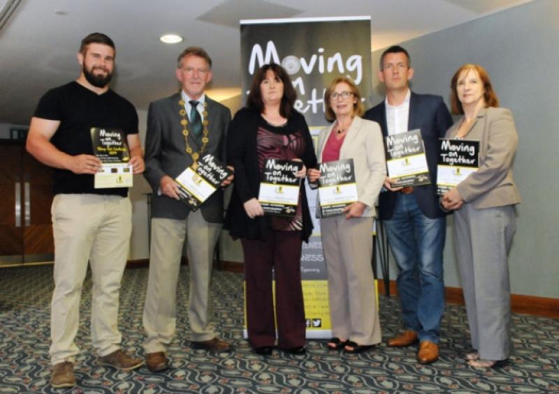 Geraldine Lambert, chairperson Midwest Simon Community Initiative, Mayor Michael Sheahan; Irene Hamilton, MD Limerick Leader, Minister Jan O'Sullivan.Picture: Gareth Williams