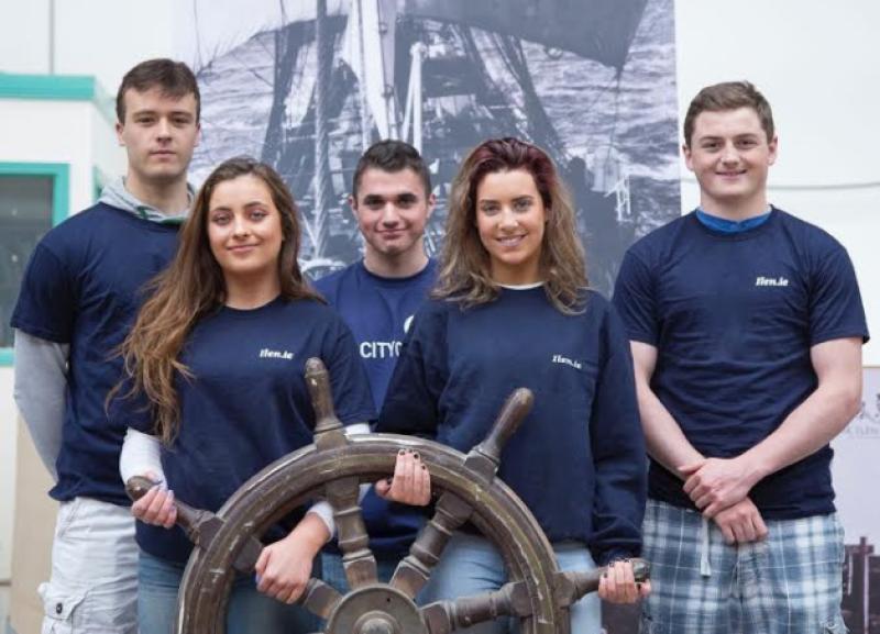 Ready for the sea: Back row, left to right, Thomas Grimes, from Coonagh,  Dion Smalle, from Murroe, Andy Coffee, Ennis Road, and on the front row, left to right, Ashling Grimes, from Coonagh, and Sarah Fitzgerald, from Patrickswell.
