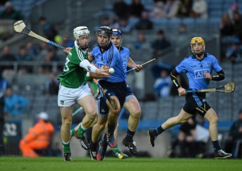 Cian Lynch, Limerick, in action against Shane Durkin in Croke Park