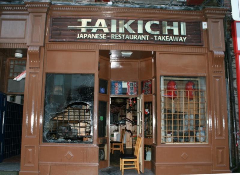 The Taikichi restaurant on Limerick's O'Connell Street, which suffered extensive damage in a fire