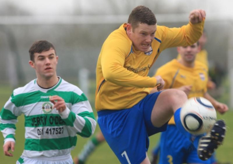 Carew Park's Pat Boyle in action against Pike Rovers in the LDMC Premier Division last weekend
