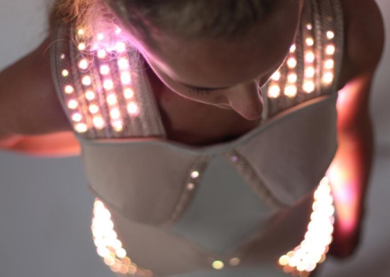 The Lighting Dress and matching vest, showcased below, at Fab Limerick