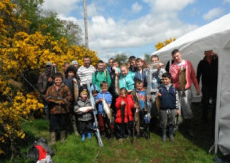Young anglers who took part in the Limerick and District Anglers Association juvenile rainbow trout challenge in O'Briensbridge last year