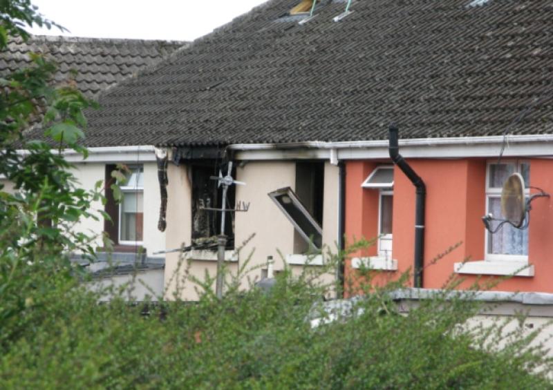 The back of the house on Daly Avenue, Janesboro, where the fire broke out