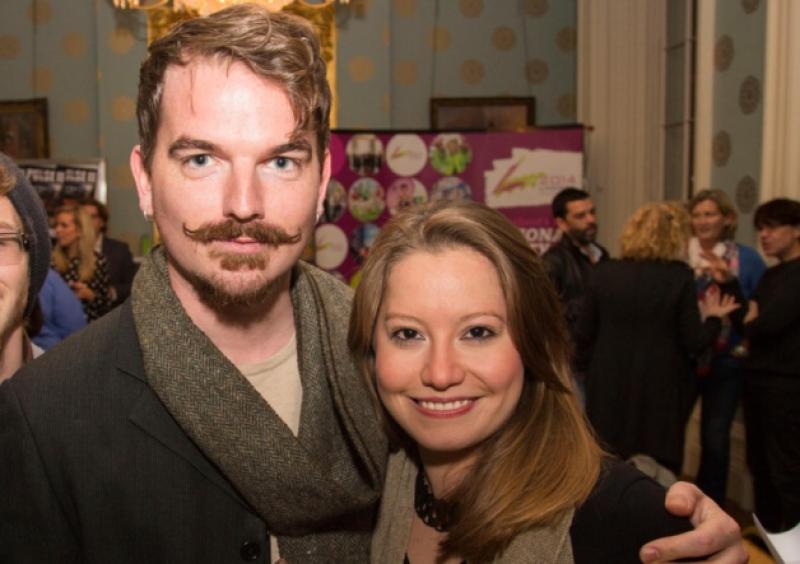 Well known Limerick actor Kevin Kiely Jnr with dance artist Nora Rodriguez at the launch of Pulse recently in Culture House