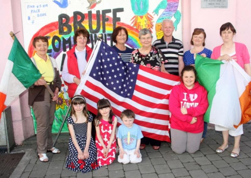 Bruff gets ready: Members of the Fitzgerald family that will be meeting Caroline Kennedy on her visit