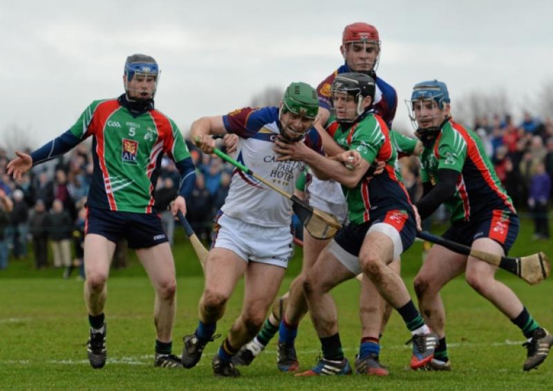 Action from last year's Fitzgibbon Cup quarter final between UL and LIT - Jason Forde, UL, in action against Alan Dempsey, LIT