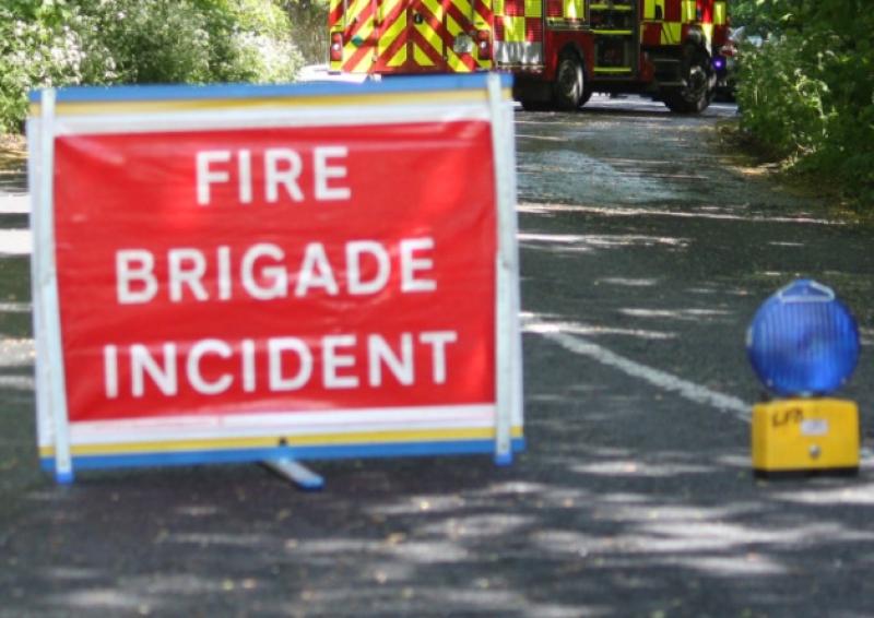 Limerick city fire units attend car fire on M20