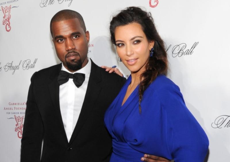 Kanye West and Kim Kardashian