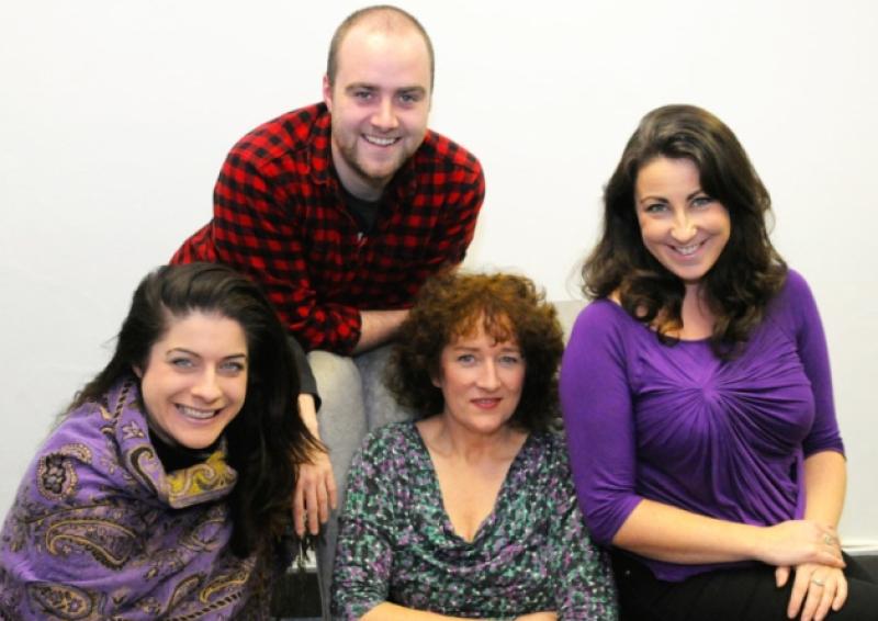 Joanne Ryan, Aidan Crowe, Monica Spencer and Georgina Miller all taking a break from rehearsals for the Lighthouse Keeper which runs this week in Dance Limerick. Picture: Paul Mullins