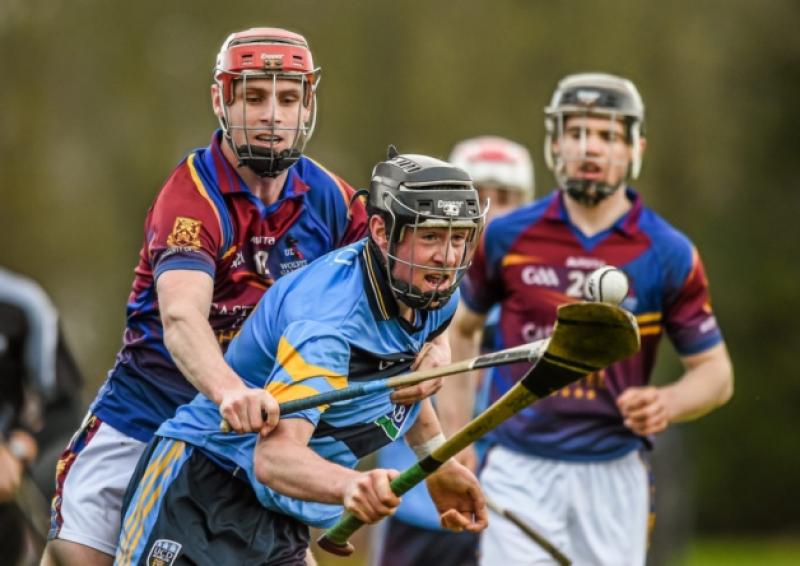 Pat Purcell, UCD, in action against Tommy Heffernan, UL