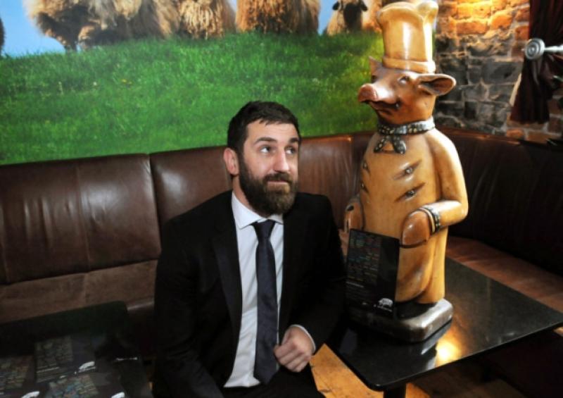 Dr John Greenwood at the launch of the Pigtown Fling at the Blind Pig  [Picture: Gareth Williams]