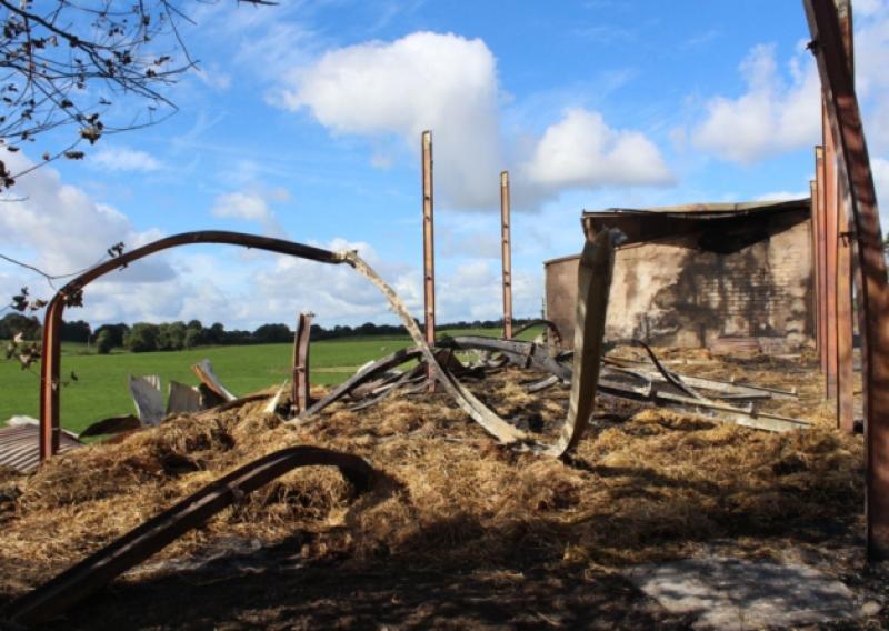 The remains of the farm shed at the Pallaskenry Agricultural College