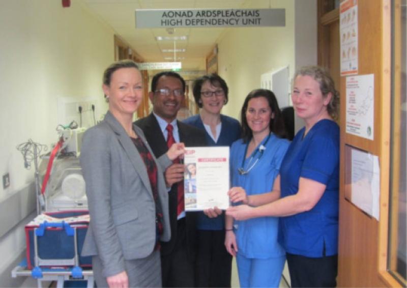 Maternity Hospital honoured for neonatal breast milk programme